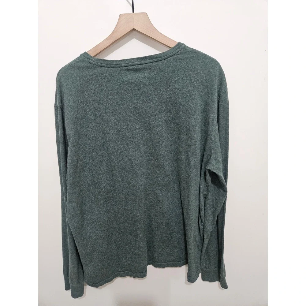 Polo Ralph Lauren Mens XXL Green‎ Heather Long Sleeve Pony Logo T-Shirt Cotton